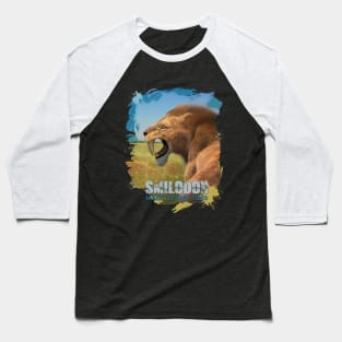 Smilodon Baseball T-Shirt